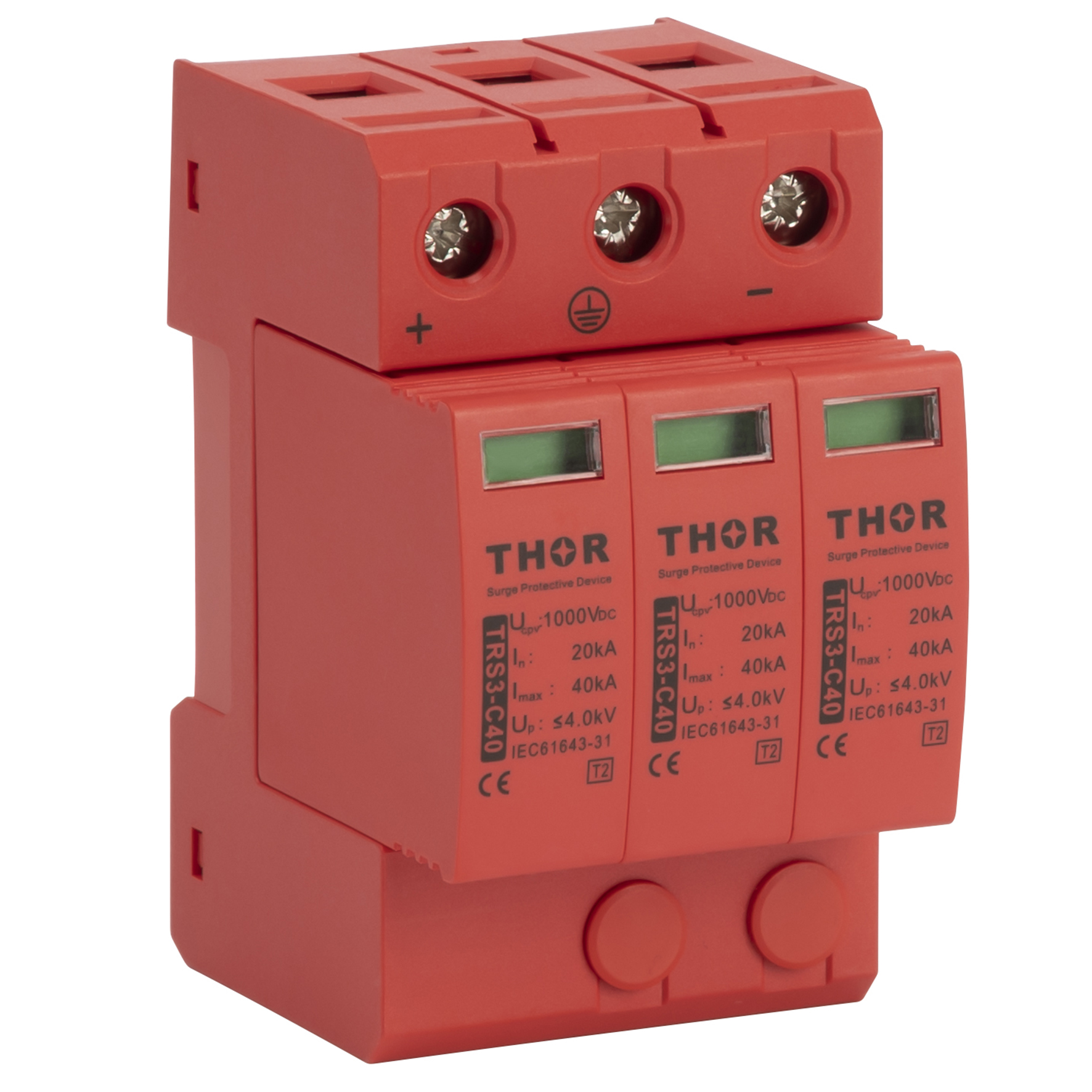 Фотоэлектрическое устройство защиты от перенапряжения постоянного тока типа 2 серии TRS3